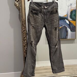 True Religion Charcoal Bootcut Jeans